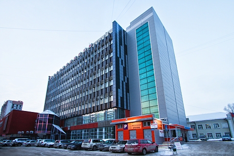 Новый фасад для здания "Дом Быта" в Новосибирске